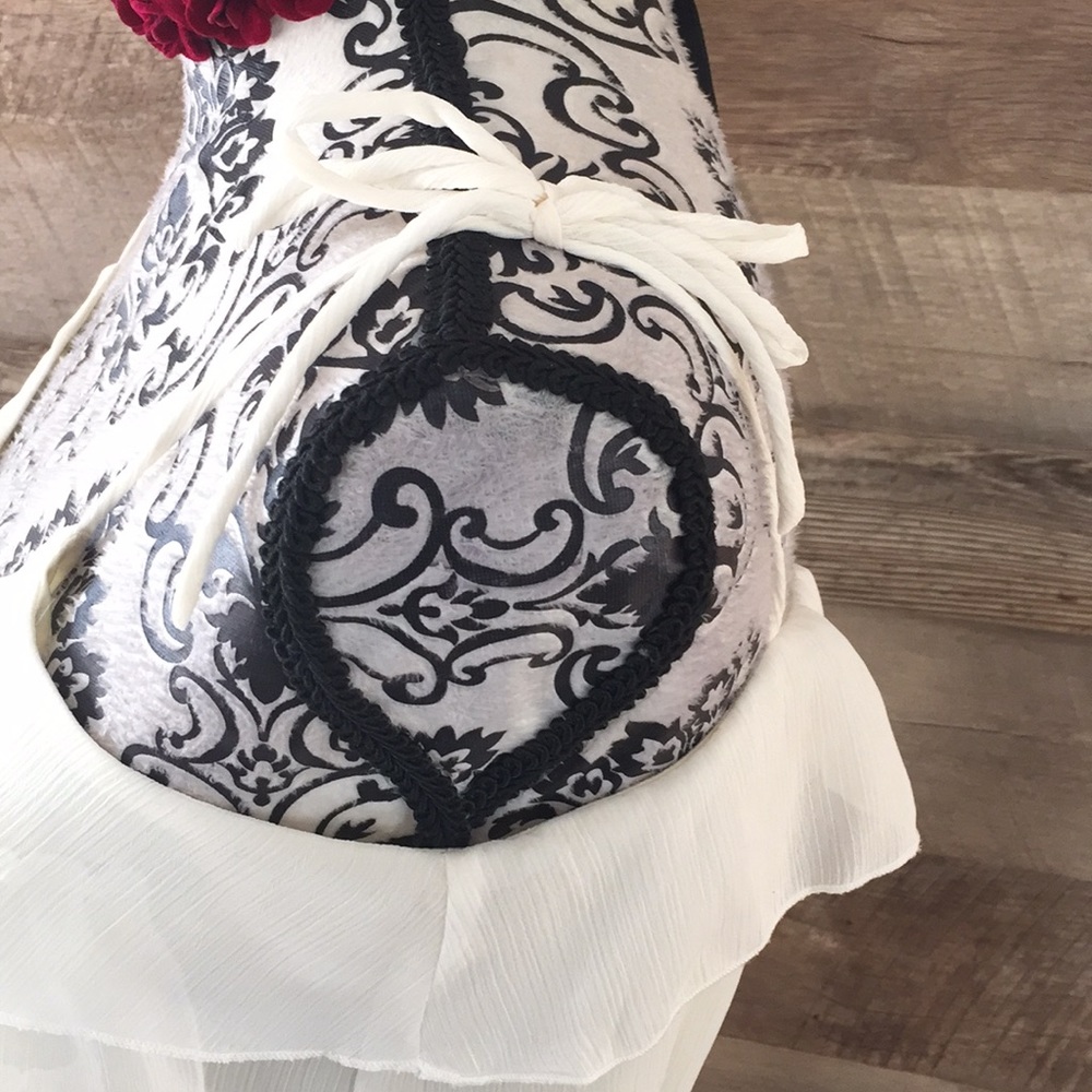 Off White Boho Romantic High Low Dress - Picture 3 of 4